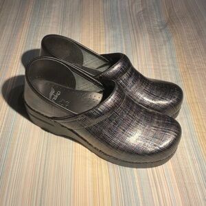Dansko Iridescent Black Women's Mules